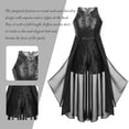 thumbnail image 4 of Kaerm Kids Girls Sequin Party Dress Sleeveless Wedding Evening Birthday Pegeant Dresses Romper Dance Black 16, 4 of 4