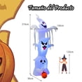 thumbnail image 2 of Costway Fantasma Hinchable de Halloween Decoración Inflable con Luces de Colores RGB Decoración Interior y Exterior, 2 of 8