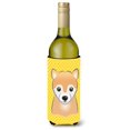 thumbnail image 1 of Amarillo A Cuadros Shiba Inu Botella De Vino Bebida Aislante Hugger Bb1133Literk, 1 of 1