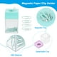 thumbnail image 3 of Soporte Magnético para Clips de Papel Uxcell, 2 Pcs Organizador de Clips de Papel de Gran Capacidad para Escritorio, Rosa, Verde, 3 of 6