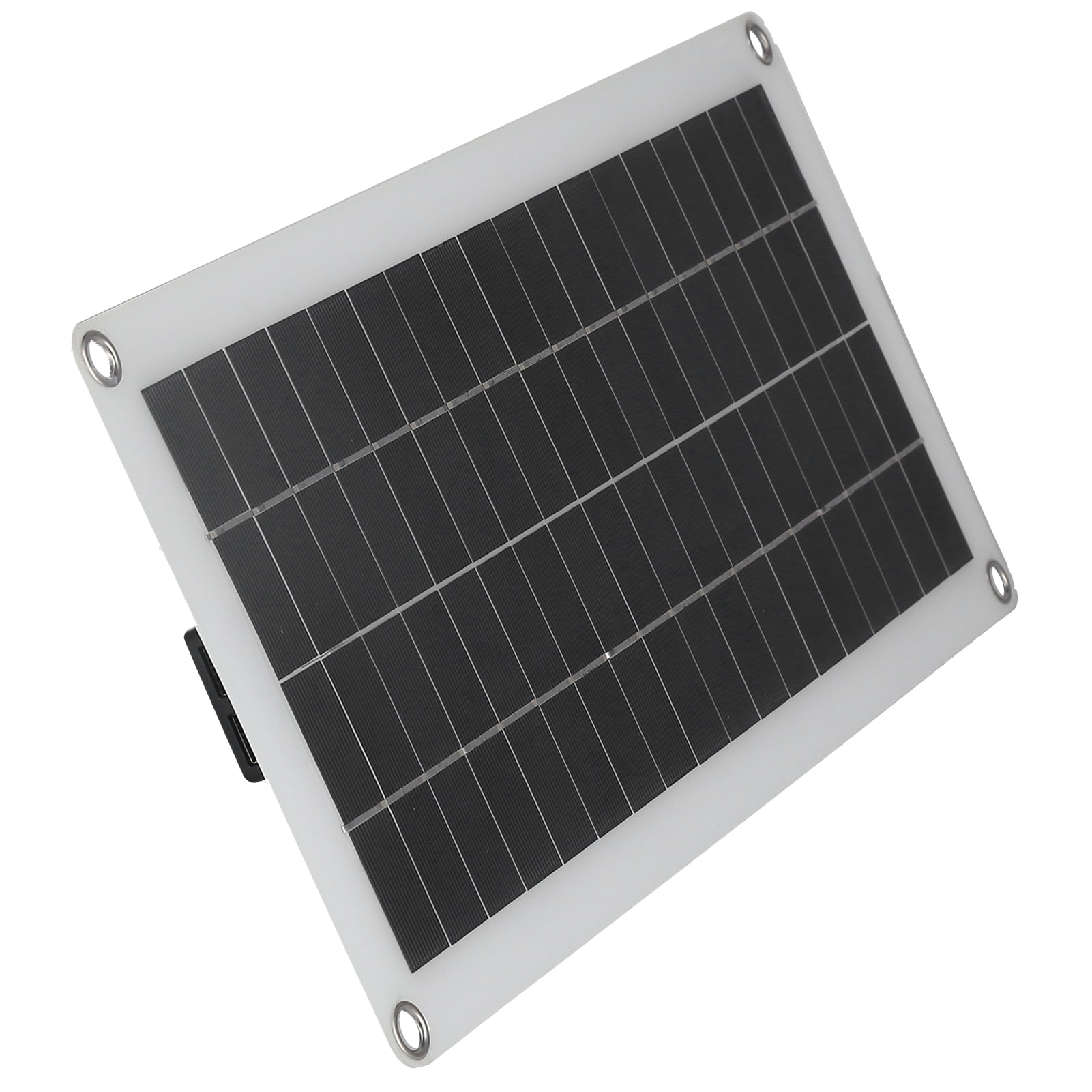 BIMZUC 20W 18V High-Efficiency Polycrystalline Silicon Solar Panel Charger (17.1 x 7.9 in / 43.5 x 20 cm) Waterproof Solar Cell Board for Car, Boat, and RV Mobile Charging Supplies