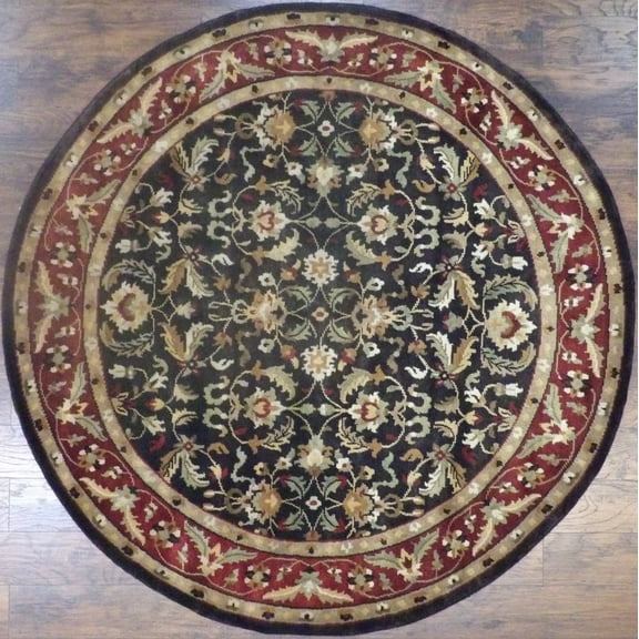 Wahi Rugs Hand Knotted Indo Ziegler 8'0"x8'0" -w511
