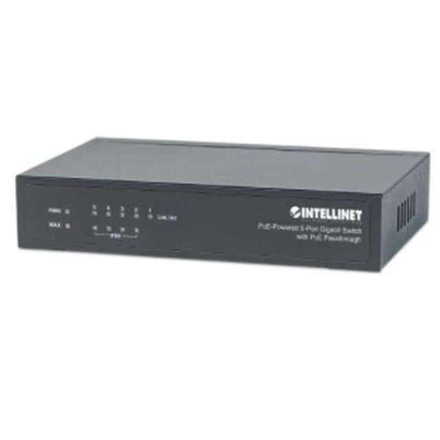 Switch Intellinet 5 puertos Gigabit PoE 4 puertos PoE PSE 1 puerto PoE PD