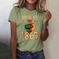 thumbnail image 1 of Simua Chemises Patriotiques pour Femmes Manches Courtes Col Rond Été Hauts Décontractés Coupe Régulière, 1 of 5