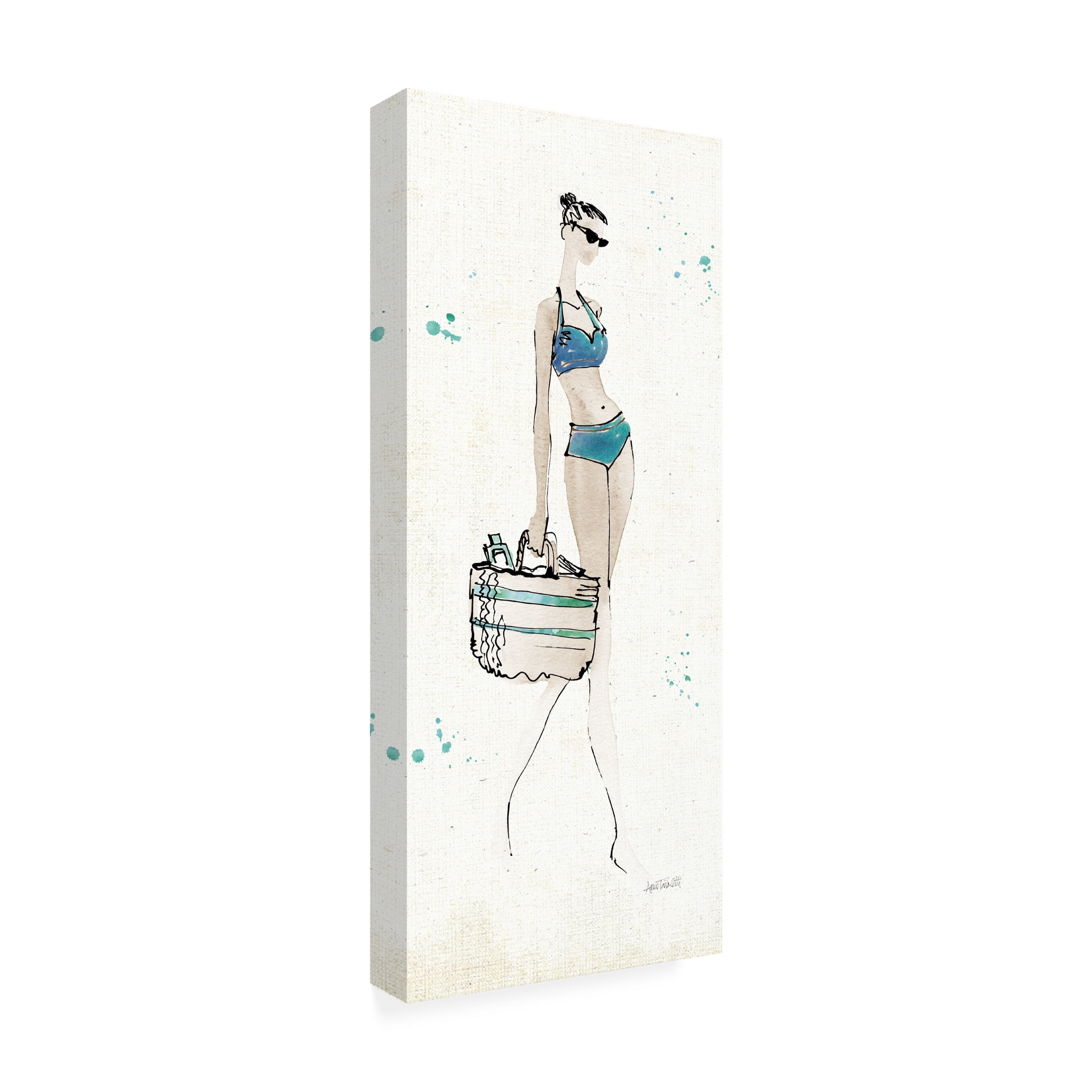 Anne Tavoletti 'Beach Divas VI' Canvas Art