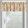 thumbnail image 2 of Ambesonne Bakery Valance Pack of 2, Various Bun and Bread Types, 54"X18", Dark Peach Sand Brown, 2 of 5