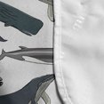 thumbnail image 4 of Whale Microwave Oven Cover, Marine Creatures Aquatic Swimming Humpback Whale Species Nautical, Water Resistant Organizer with Pockets for Kitchen, 36" x 12", Slate Blue Purpleblue, by Ambesonne, 4 of 4