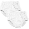 thumbnail image 1 of i play Baby and Toddler Snap Reusable Swim Diaper - White - 2 Pack, 1 of 7
