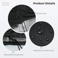 thumbnail image 3 of Wheelchair Cover, Electric Wheelchair Cover, Wheelchair Cover for Storage, Waterproof Mobility Scooter Cover for Travel, Outdoor Protector from Dust Dirt Snow Rain Sun Rays, 40x30x40 inch, 3 of 8