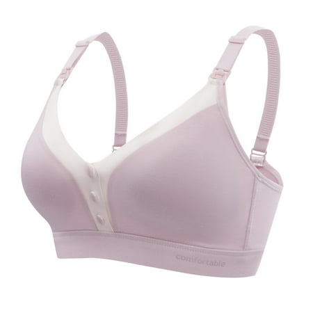 

Women s Full Coverage Lightly Padded Wire Free Maternity Nursing Bra for Breastfeeding