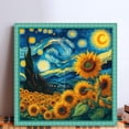 thumbnail image 2 of Hilo Algodón Ecológico Bordado Punto Cruz Cielo Estrellado Impreso 11CT 50x50cm, 2 of 9