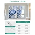 thumbnail image 6 of Blue Morocco Tie Up Curtains for Windows 54 Inch Length Balloon Curtains Kitchen Adjustable Balloon Window Shade Vintage Graffiti Paint Art Boho Dappled Tie Up Valance Bathroom Curtain Window 42"x54", 6 of 6