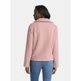 thumbnail image 3 of Time and Tru Women's Boucle Trucker Jacket, Midweight, Sizes XS-2X, 3 of 5