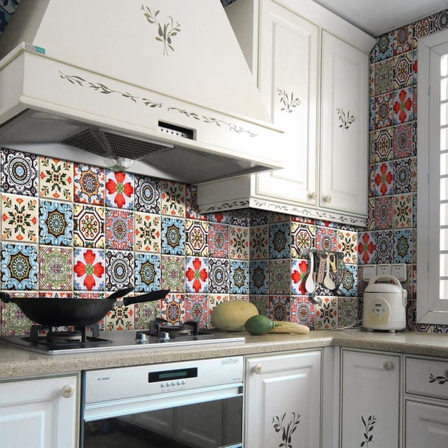Adhesivos Para De Pelar Y BLESIY Adhesiva De PVC En Para Salpicaduras Decorativos Para Paredes Con Pintura Al Col 04