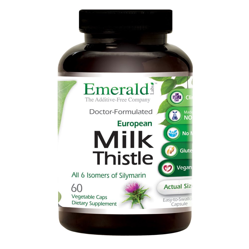 Emerald Labs Milk Thistle Extract Supports Liver Health, Cognitive Function Support, Weight