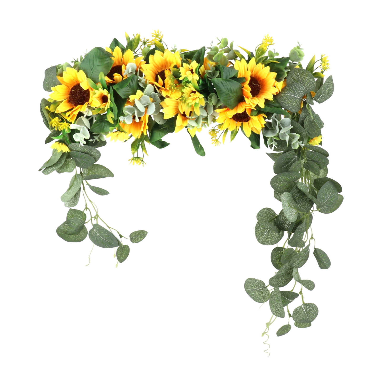 Door Decoration Wall Hanging Flower Swag Sunflower Simulation Handmade