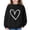 Black, variant on XIMIN Teen Girls Heart Graphic Sweatshirts Oversized Pullover Sweatshirt Oversized Trendy Clothes Kids Fall Winter Long Sleeve Cute Trendy Preppy Hoodies