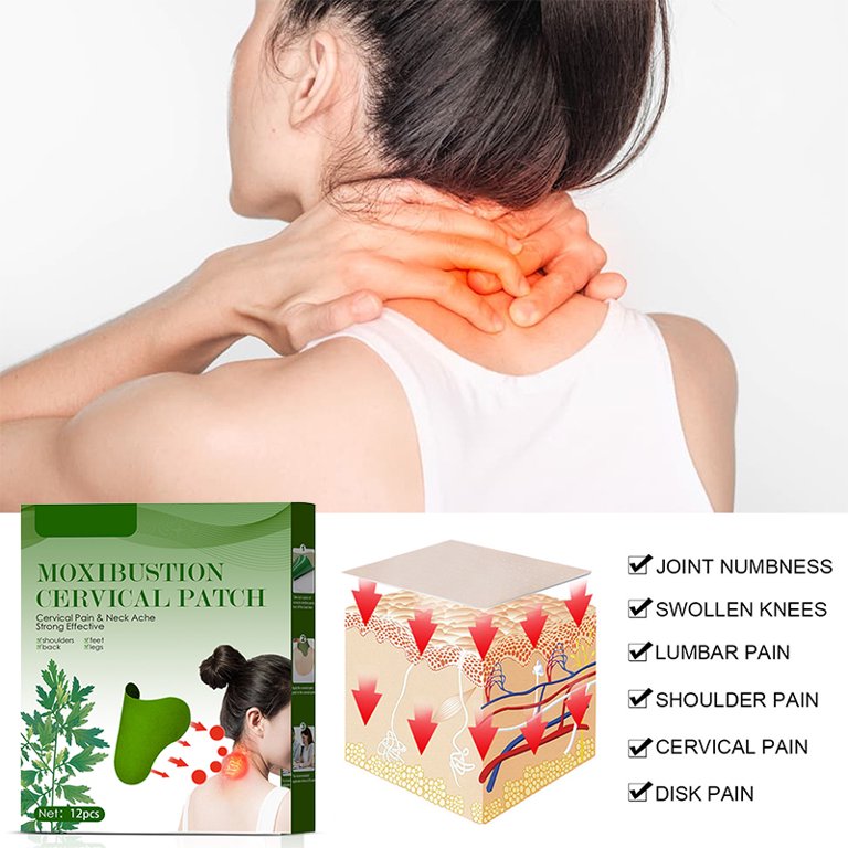 Kokovifyves Wormwood Pain Relief Patch for Lumbar Spine, Strength Pain  Relief Patch for Back Pain, Arthritis Herbal Wormwood Back Patch 