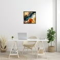 thumbnail image 3 of Stupell Industries Liquid Geode Pattern Abstract Painting Gray Floater Framed Canvas Art Print Wall Art, 25 x 25, 3 of 10