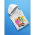 thumbnail image 3 of Unicorn With Candy Lollypop  Hoodie Women -Image by Shutterstock, Female 3X-Large, 3 of 4