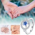 thumbnail image 1 of CNKOO Jewelry Ring Copper Color Separation Inlaid Zircon Ring Fashion Trend Ring Jewelry, 1 of 4
