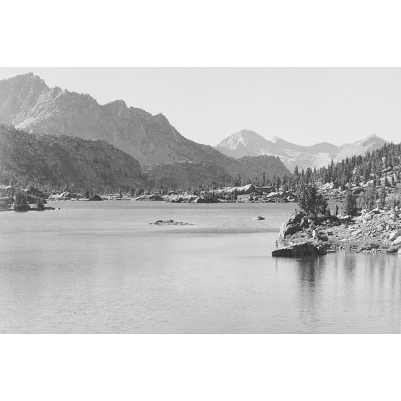 24x36 gallery poster, Ansel Adams, Rac Lake, Kings River Canyon, California 1936