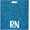Light Blue, variant on RN Badge Buddy Card Nurse Nursing Accessories Glitter Purple Horizontal Badge Identification Tags