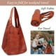 thumbnail image 4 of Bolso de mano KlaOyer de piel de gran capacidad negro, 4 of 6