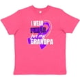 thumbnail image 3 of Inktastic I Wear Purple For My Grandpa Pancreatic Cancer Awareness Youth T-Shirt, 3 of 5