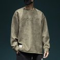 thumbnail image 2 of Sudaderas con cuello redondo y estampado de espuma con letras de otoño para hombre, sudaderas de gran tamaño, sudaderas con capucha 2023, nuevas sudaderas estéticas Y2K, 2 of 5