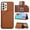 Brown, variant on Dteck for Samsung Galaxy A53 5G Case Wallet Dual Layer Lightweight Premium Leather with Card Slots Kickstand Flip Case Protective Case for Samsung Galaxy A53 Wallet Case 6.5 inch,Rosegold