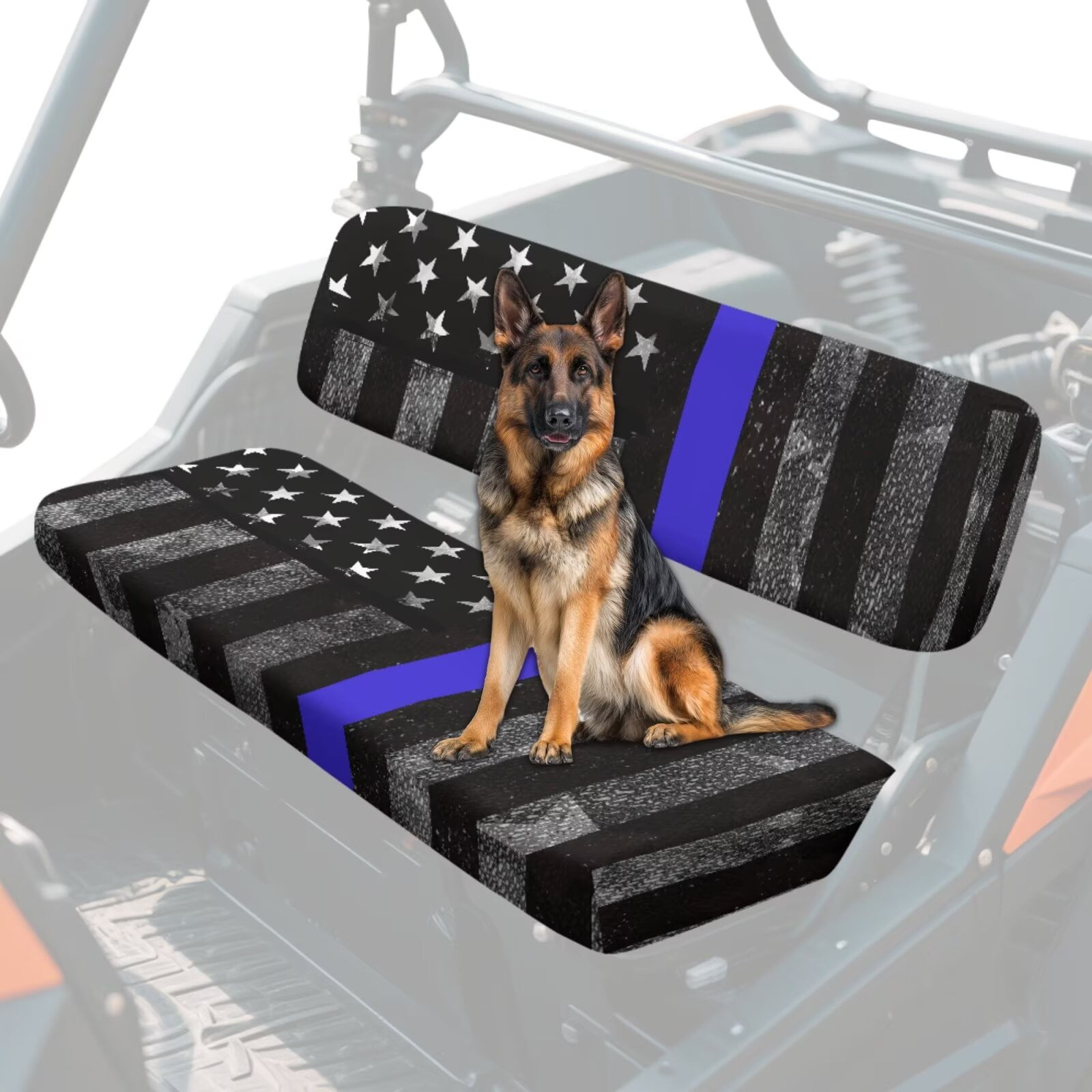 Uorisanigo UTV Seat Cover Fits for Kawasaki Mule 4010 4x4 FE 2025 2023 2022 2021, Scratch-Proof American Commemorative Flag Seat Covers for Mule, UTV Bench Seat Cover Accessories
