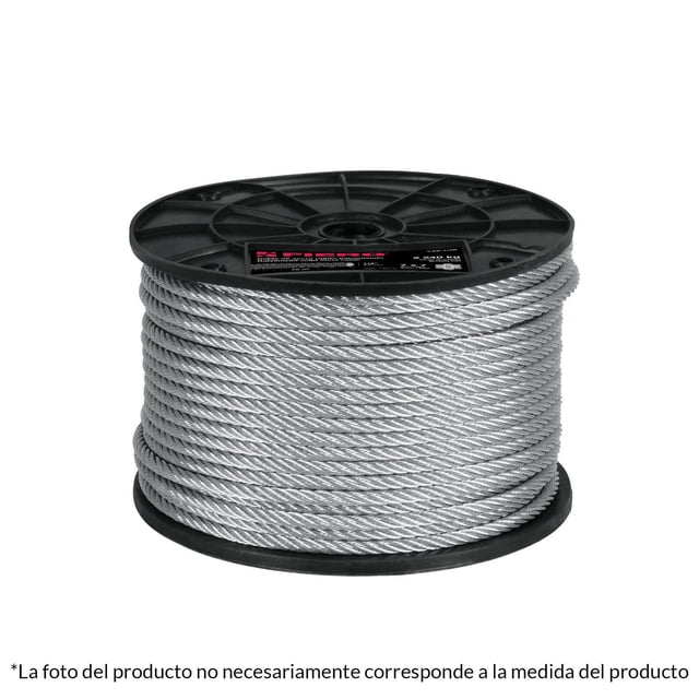 Cable rígido de acero 1/16', 7X7, 300 m Fiero Fiero CAB-1-16R3