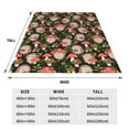 thumbnail image 3 of Sikiie Edgehog and Mushrooms Ultra-Soft Micro flannel Blanket Luxury All Seasons Warm Blanket for Bedding Sofa and Travel (4 sizes)-80"x60", 3 of 7