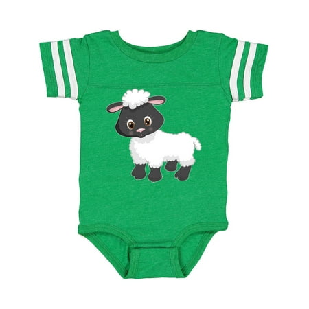 

Inktastic Cute White Lamb with Black Face Gift Baby Boy or Baby Girl Bodysuit