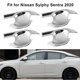 thumbnail image 2 of 4pcs Door Handle Hand Cover Trim Silver Plating ABS Fit for Nissan Sylphy Sentra 2020, 2 of 3