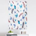 thumbnail image 1 of Vintage Tapestry, Feathers and Butterflies Watercolor Style Image Print Vintage Style Print, Fabric Wall Hanging Decor for Bedroom Living Room Dorm, 5 Sizes, Blue White Grey, by Ambesonne, 1 of 1