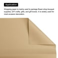 thumbnail image 4 of Uxcell Pearlescent Film Flower Wrapping Paper 22.8x22.8 Inch Waterproof Dark Cowhide Pack of 20, 4 of 7