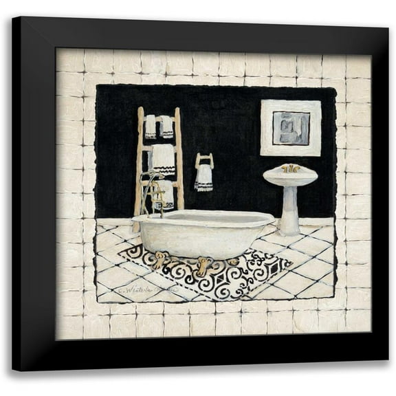 Olson, Charlene 12x12 Black Modern Framed Museum Art Print Titled - Pamper Me I