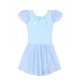 thumbnail image 4 of Conjuntos de blusas y camisas de cuello redondo y manga corta Ropa de baile para niñas Vestido de práctica de red con lentejuelas de manga larga con espalda en forma de corazón Conjunto de dos piezas, 4 of 7