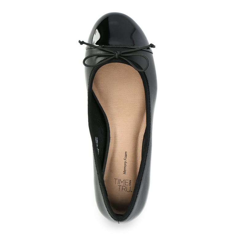 Time and Tru Women's Ballet Block Heel Pumps, Sizes 6-11 Time and Tru Women's Ballet Block Heel Pumps, Sizes 6-11
