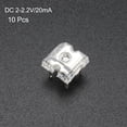 thumbnail image 3 of Unique Bargains 10 pcs Piranha Red LED Diode Lights (Super Flux 4 pins Clear DC2-2.2V) Electronics Components Light Emitting Diodes, 3 of 5