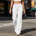 thumbnail image 4 of Annhoo Yoga Pants Women Stretchy High Waist Comfy Solid Color Loose Pants Comfy Soft Casual Workout Gym Trousers, 4 of 9