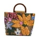 thumbnail image 2 of Bolso de mano de verano para mujer, multiusos, tejido, ideal para citas informales, uso diario y bodas. amarillo, 2 of 9