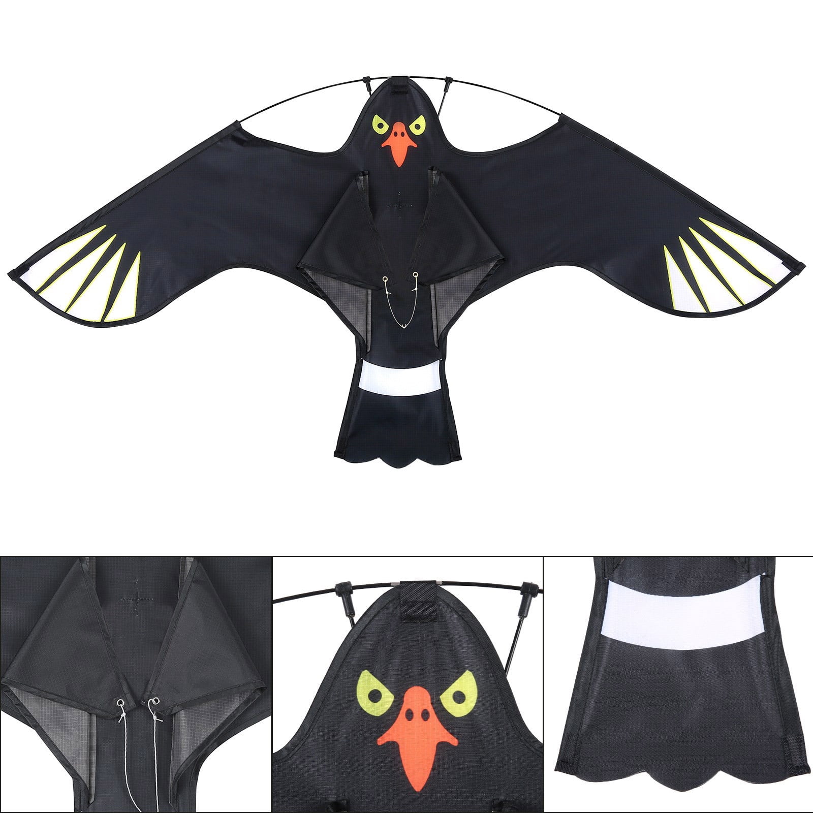 Reusable Scarecrow Flying Kite for Outdoor Bird Control in Fields Orchards - Wind Design