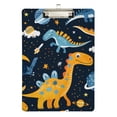 thumbnail image 2 of Dinosaurs in Space Acrylic Clipboards 12 x 9 Inch A4 Size with Low Profile Clip Hanging Clipboard for Classroom School Office, 2 of 8