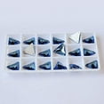 thumbnail image 1 of ZOUSSIQI Rhinestone Triangle Flat Back Crystal Glass NO Hotfix Sew On Rhinestones Crystal for Decoration Dress Clothing Jewelry Accessories - (Color: Sapphire/Size: 16mm-36pcs) CA919-42123, 1 of 2