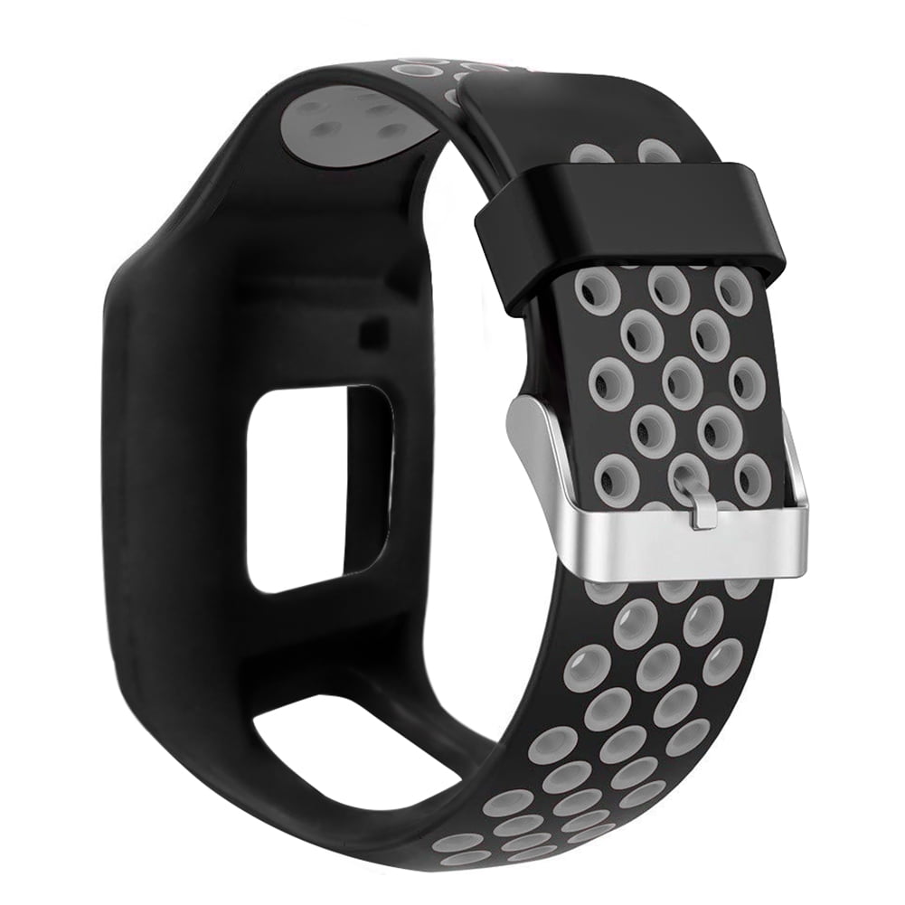 Bracelet de fitness avec fermoir Golfer 1 Noir Bracelet de rechange en silicone pour montre TomTom Runner 1 Multisport