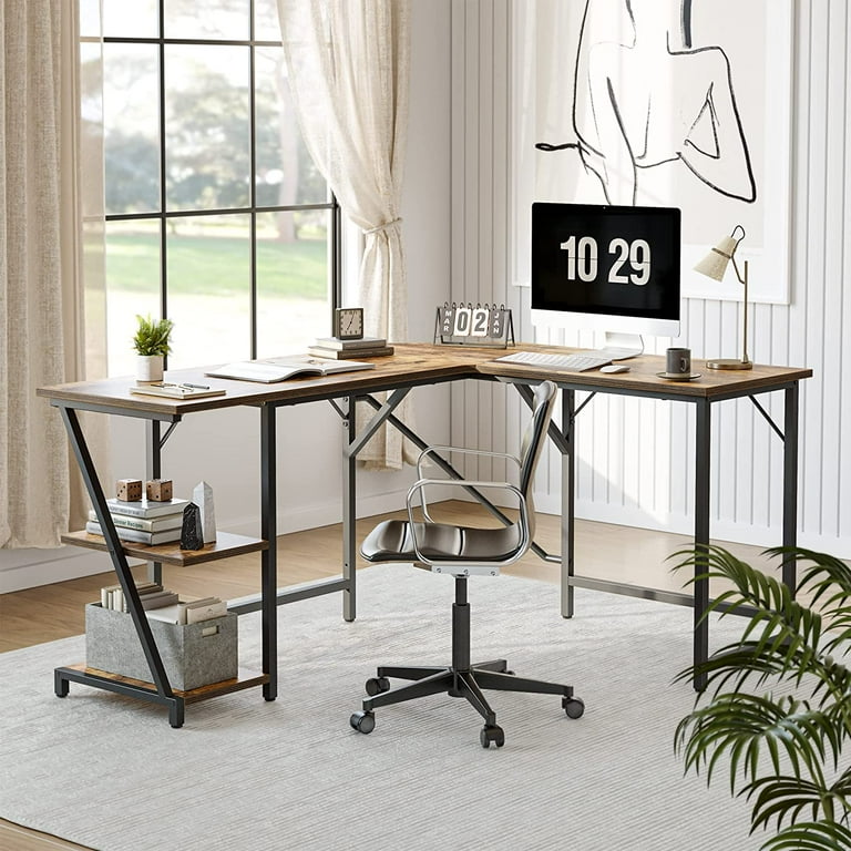 CubiCubi L Shaped Computer Desk 59.1 inch Office Desk with