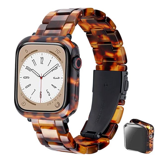 Correa Omter Con Estuche Compatible Con Apple Watch 49 Mm, 45 Mm, 44 Mm, 42 Mm, 41 Mm, 40 Mm, 38 Mm, Correa De Resina De Moda Para Hombres Y Mujeres, Parachoques Para Iwatch Ultra 2/1 Series 9/8/7/Se/
